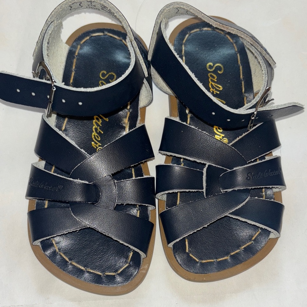 Salt Water Sandals by Hoy - Classic Navy Kids Sandals